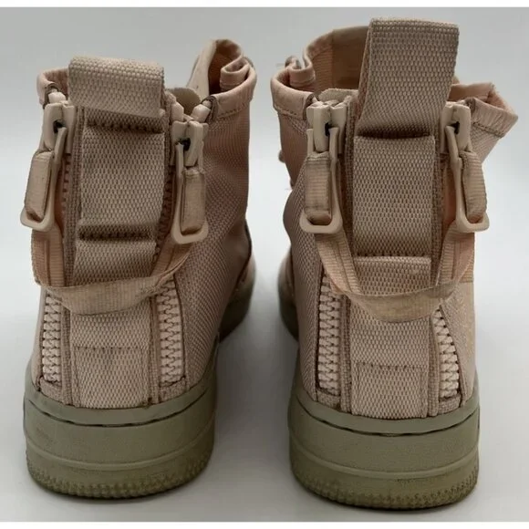 Nike Women’s SF AF1 Mid Air Force 1 Boots Orange Quartz AA3966-800 Size 8 - Picture 4 of 11